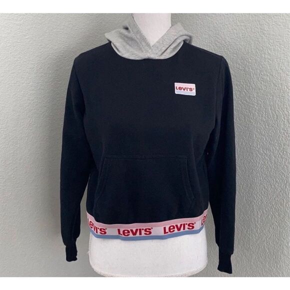 Levi’s Logo Waistband Pullover Hoodie Girls Size XL 13-15 Years - Picture 2 of 9